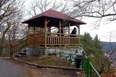 Karlovy Vary Tři kříže viewpoint with pavilion