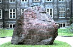 Runic stone at the National Museum in Copenhagen