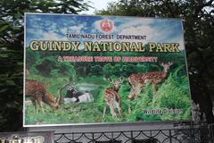 Guindy National Park entrance board