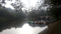 Boating lake inside a national park