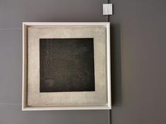 black square in an art gallery