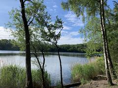 Untersee lake in Brühl, North Rhine-Westphalia, Germany