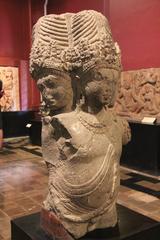 Ancient Brahma statue from 6th century CE in Basalt