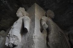 Elephanta Caves in Mumbai, India