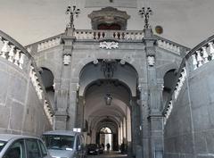 grand staircase of Palazzo Serra di Cassano in Naples