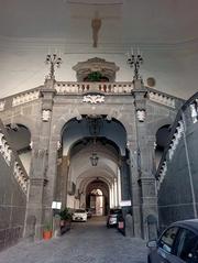 grand staircase of Palazzo Serra di Cassano in Naples