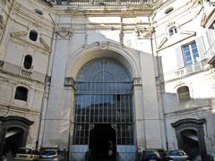 Palazzo Serra di Cassano in Naples courtyard facade