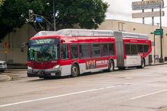 Bus number 8721 on Broadway and Pico