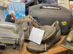 Trevor Baylis's wind-up radio and electric shoes