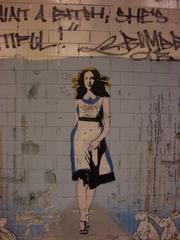 Alice in Wonderland artwork in Leake Street tunnel