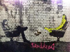 Banana Therapy graffiti in Leake Street, London