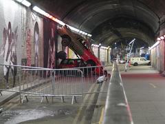 Banksy graffiti in Leake Street tunnel