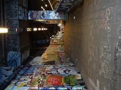 Graffiti artwork in Leake Street tunnel, London