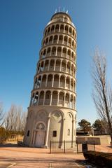 The Leaning Tower of Niles in Illinois, a half-size replica of the Leaning Tower of Pisa