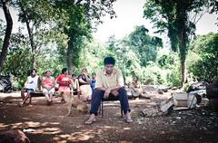 Guarani Kaiowa families in Ita'y village, Brazil