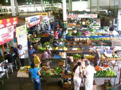 Inside of the Montes Claros Market Hall in Minas Gerais, Brazil