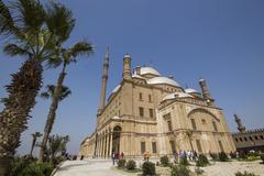 Citadel of Salah ad Din under a blue sky