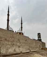 Clock tower at Muhammed Ali Mosque