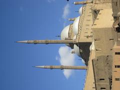 Mosque of Muhammad Ali with parts of the walls of the Citadel of Saladin in Cairo