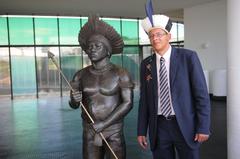 Memorial dos Povos Indígenas in Brasília, Brazil, with cultural activities for Dia do Índio