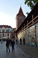 St Florian's Gate tower in Kraków, Poland