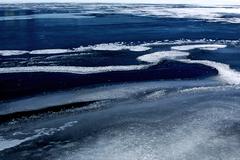 Ice formation at Leslie Street Spit