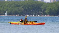 Toronto skyline viewed from Leslie Spit