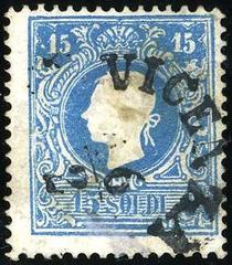 15 soldi Lombardy-Venetia stamp