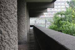 people standing in the Barbican Centre