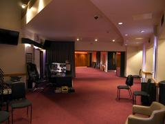 Backstage of the main hall at the Barbican Centre