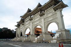 Gate of Liberty Square in Taipei adorned with intricate architectural designs