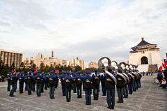 R.O.C. Ministry of National Defense Symphony Orchestra rehearsing at Liberty Square in Taipei