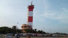 Lighthouse at Marina Beach