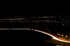 JK Bridge illuminated during Earth Hour 2012 in Brasilia, Brazil