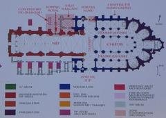 Plan of Bordeaux Cathedral Saint-André