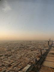 a view from Kingdom Tower in Riyadh