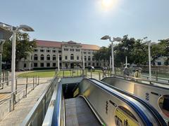 Sanam Chai Station Exit 1 in front of Museum Siam