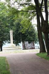 Fountain and memorial in Artxanda, Bilbao, Spain