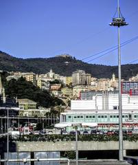 Forte Sperone in Genoa from Passeggiata della Lanterna