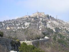 Forte Sperone di Genova with snowy surroundings