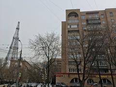 Retro tram parade on Shabolovka Street in Moscow, 2019