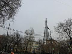 Retro tram parade on Shabolovka Street in Moscow, 2019