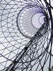 Shukhov radio tower in Moscow hyperboloid structure