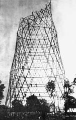 Shukhov Radio Tower collapse during construction on June 29, 1921