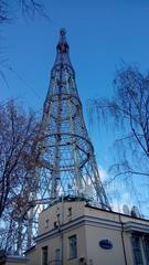 View of the Shukhov Tower on Shukhov Street