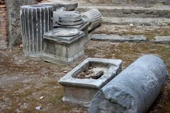 Pozzuoli Amphitheater architectural fragments