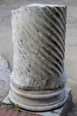 Pozzuoli amphitheater column fragment