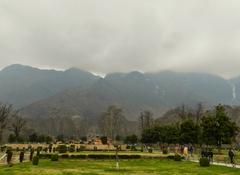 Nishat Baug garden in Srinagar, Jammu and Kashmir, India