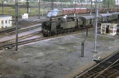 242 TA SNCF locomotive in Lille, 1968