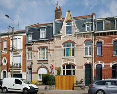 Art Nouveau houses on Rue de Marengo in Lille